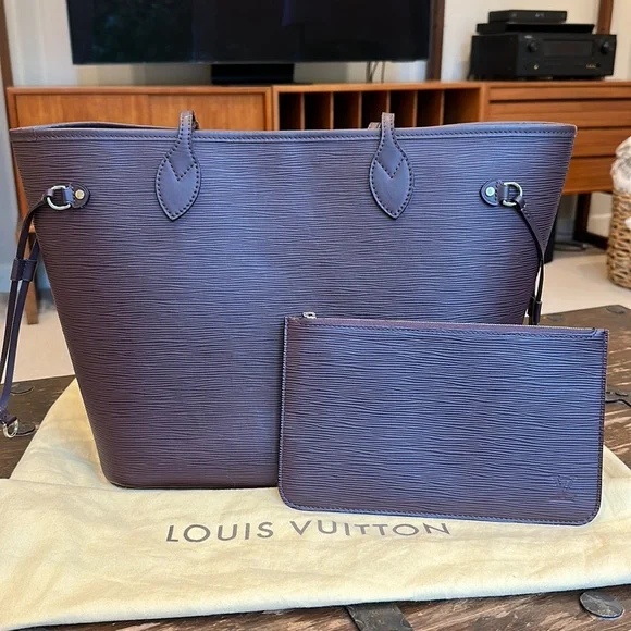 Louis Vuitton Purple Tote Bag without Pouch - Picture 1 of 14